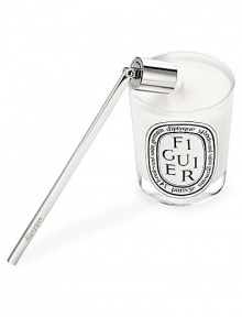 Snuff out candle flames safely with this unique pivoting stainless steel snuffer, reduce wick smoke and the splattering of wax. 