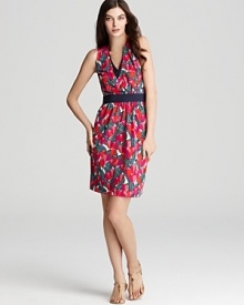 Pile on the playful with this Tory Burch dress. Super-soft jersey takes to an eclectic vintage print for style that looks as good as it feels. Pile on the playful with this Tory Burch dress. Super-soft jersey takes to an eclectic vintage print for style that looks as good as it feels.