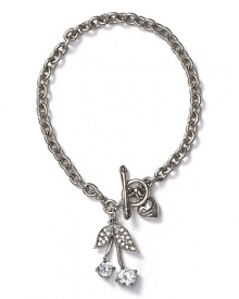 Charm them. Juicy Couture's silver-link bracelet comes topped with cherries, meaning this bauble is good enough to eat. Charm them. Juicy Couture's silver-link bracelet comes topped with cherries, meaning this bauble is good enough to eat.