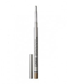 Convenient pencil creates perfectly defined, natural-looking brows. Ultra-fine tip fills even the smallest gaps with precise, hair-like strokes. Automatically self-sharpens; glides on without skipping or tugging. Colour lasts all day. Convenient pencil creates perfectly defined, natural-looking brows. Ultra-fine tip fills even the smallest gaps with precise, hair-like strokes. Automatically self-sharpens; glides on without skipping or tugging. Colour lasts all day.