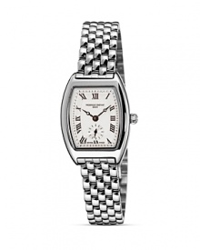 The Frédérique Constant Art Deco collection of tonneau-shaped wristwatches is a modern yet classic and timeless interpretation of the Art Deco style of the 1920s. The Frédérique Constant Art Deco collection of tonneau-shaped wristwatches is a modern yet classic and timeless interpretation of the Art Deco style of the 1920s.
