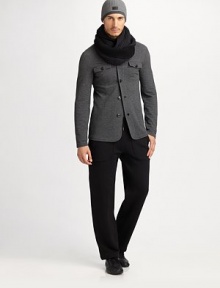 All about ease, a laid back, pared down classic in stretch cotton jersey.Ribbed drawstring waist Oversized front patch pockets One back patch pocket Inseam, about 33 95% cotton/5% elastane Dry clean Imported All about ease, a laid back, pared down classic in stretch cotton jersey.Ribbed drawstring waist Oversized front patch pockets One back patch pocket Inseam, about 33 95% cotton/5% elastane Dry clean Imported