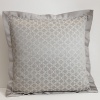 Graced with a geometric diamond print, this Euro complements the Tramore collection. Accented with a solid border.