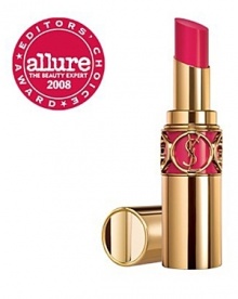 ROUGE VOLUPTÉA TEXTURE THAT TRANSFORMS WITH ULTIMATE SENSUALITYBoth light and covering, the cream texture becomes fluid on contact with the lips, for a delightful feeling and an exceptional gliding effect. A nutri-protective vegetal complex nourishes your lips, keeping them smooth, soft and comfortable.AN OBJECT THAT AROUSES WOMENS DESIREThis ultra-sensual texture is presented in an elegant case with beautiful feminine curves. The golden metallic packaging has an intricate carving of the Yves Saint Laurent logo that reveals the shade with a mirror on top for quick application throughout the day.A GENEROUS RANGE OF RADIANT SHADESThanks to the glossy film that reflects the light, and the colorshine complex that magnifies the colour, the 18 shades of this new lipstick will make your lips simply irresistible. Exquisite beige, luscious pink, enchanting red: choose your own voluptuous attitude.Allure Best of Beauty Editors' Choice Award Winner, Best Bright Lipstick, Rouge Volupté Lipstick in Provocative Pink #10. ROUGE VOLUPTÉA TEXTURE THAT TRANSFORMS WITH ULTIMATE SENSUALITYBoth light and covering, the cream texture becomes fluid on contact with the lips, for a delightful feeling and an exceptional gliding effect. A nutri-protective vegetal complex nourishes your lips, keeping them smooth, soft and comfortable.AN OBJECT THAT AROUSES WOMENS DESIREThis ultra-sensual texture is presented in an elegant case with beautiful feminine curves. The golden metallic packaging has an intricate carving of the Yves Saint Laurent logo that reveals the shade with a mirror on top for quick application throughout the day.A GENEROUS RANGE OF RADIANT SHADESThanks to the glossy film that reflects the light, and the colorshine complex that magnifies the colour, the 18 shades of this new lipstick will make your lips simply irresistible. Exquisite beige, luscious pink, enchanting red: choose your own voluptuous attitude.Allure Best of Beauty Editors' Choice Award Winner, Best Bright Lipstick, Rouge Volupté Lipstick in Provocative Pink #10.