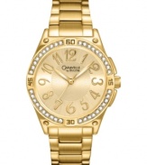Make a stunning impression with this shining watch by Caravelle by Bulova, celebrating their 50th Anniversary.