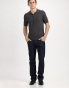 Exceptional style and comfort rendered in pure virgin wool.Four-button placketDouble layer collarWoolDry cleanImported