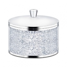 Keep your most precious jewelry in an equally special box. The Crystalline Jewelry Holder features shimmering Swarovski® crystals and a faceted crystal top that will bring beauty and sparkle to any room. Keep your most precious jewelry in an equally special box. The Crystalline Jewelry Holder features shimmering Swarovski® crystals and a faceted crystal top that will bring beauty and sparkle to any room.