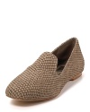 Soft embossed leather, with a delicate almond toe, is a sleek take on the classic flat. By Dolce Vita.