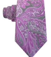 Like a true gentleman, this paisley tie from Geoffrey Beene will never let you down.