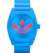 Look fresh this summer with the vibrant color combo on this retro watch from adidas.