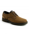 This pair of casual men's shoes is ruggedly handsome and comfortably laidback. The Northfield oxford has a full-grain waterproof leather upper that is easy to clean and maintain, so it's perfect for unexpected changes in the weather. A padded collar and tongue provides cushioned comfort and helps prevent blisters. Imported.