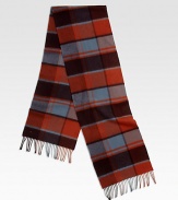 Classic plaid meets luxe cashmere to create an impeccable scarf with perennial style.About 12 X 72CashmereDry cleanImported