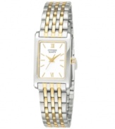 Traditional watch design, rescaled to a petite feminine size by Citizen.
