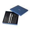 Contemporary steak knives and forks from Villeroy & Boch add modern flair to the dinner table.