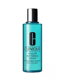 Fast, rinse-off eye makeup dissolver. For quick makeup changes, repairs. Cleans up eyes easily without disturbing other makeup. No rubbing. No smudging. No oil. Fast, rinse-off eye makeup dissolver. For quick makeup changes, repairs. Cleans up eyes easily without disturbing other makeup. No rubbing. No smudging. No oil.