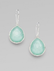 EXCLUSIVELY AT SAKS. From the Wonderland Collection. A graceful teardrop of faceted crystal with aqua accent, set in polished sterling silver.Crystal and clear quartz Sterling silver Length, about 1¼ Ear wire Imported EXCLUSIVELY AT SAKS. From the Wonderland Collection. A graceful teardrop of faceted crystal with aqua accent, set in polished sterling silver.Crystal and clear quartz Sterling silver Length, about 1¼ Ear wire Imported