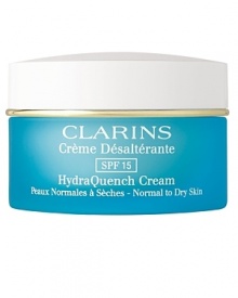 Hydra Quench Cream is an ultra-moisturizing cream that is quickly absorbed for instant hydration, radiance and SPF 15 protection. Hydra Quench Cream is an ultra-moisturizing cream that is quickly absorbed for instant hydration, radiance and SPF 15 protection.