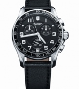 A technical masterpiece for the classic gentleman: the Chrono Classic watch collection by Victorinox Swiss Army.