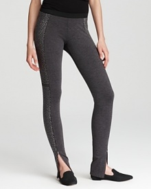 Bring chic edge to your favorite basics with these studded Rebecca Minkoff leggings--sure to be your fall go-to. Bring chic edge to your favorite basics with these studded Rebecca Minkoff leggings--sure to be your fall go-to.