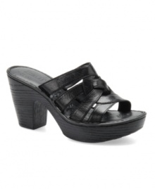A laid-back look. Braided straps lends a casually chic vibe to the Dena sandals by Born. Pair them with a simple skirt for easygoing style. A laid-back look. Braided straps lends a casually chic vibe to the Dena sandals by Born. Pair them with a simple skirt for easygoing style.
