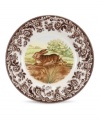 Bring the classic style of the English countryside to your table with Woodland dinnerware. This traditionally patterned salad plates feature the majestic rabbit framed by Spode's distinctive British Flowers border from 1828.