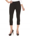 In a cropped style for spring, these Alfani capris pants are comfortable yet polished!
