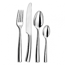 The rich and lovely design of Couzon's Silhouette flatware captures the sophistication and grace that is the essence of French style. Highly polished. Extra heavy weight, full European size. The rich and lovely design of Couzon's Silhouette flatware captures the sophistication and grace that is the essence of French style. Highly polished. Extra heavy weight, full European size.