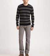 Perfect transitional weather item, shaped in incredibly soft merino wool.CrewneckWoolDry cleanImported