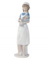 The picture of serenity and grace, a caring nurse lulls a child to sleep. Present the deserving caregiver in your life with this timeless, handcrafted porcelain figurine from Lladró.