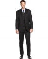 Step up for any occasion in sharp stripes on this 3-piece suit from Lauren Ralph Lauren.