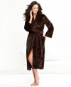 Amazing style that just feels great. Charter Club's Textured Mink robe is beautifully textured outside and lined with fleece inside.