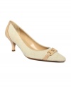 Pretty pumps with subtle flair. Circa by Joan & David's Clemente pumps create a style statement with 2 heels.