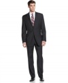 Refreshingly classic. Keep this Calvin Klein suit around for guaranteed style in any season.