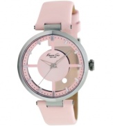 Ladylike style that's clear as day, this sweet watch from Kenneth Cole New York features a transparent dial.