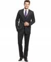 Something you can get vested in-cool classic style and polish in this three-piece suit from Kenneth Cole Reaction.