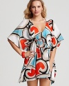 This versatile tunic from Echo is the ultimate in breezy beachwear. Boasting floaty sleeves, this coverup feels bohemian with flat sandals and an armful of beads.
