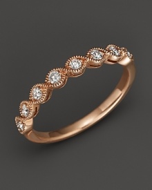 Diamond and 14K Rose Gold Stackable Ring, .25 ct. t.w. Diamond and 14K Rose Gold Stackable Ring, .25 ct. t.w.