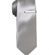 Lose a few inches and get hip to the new skinny shape of this skinny tie from Alfani RED.