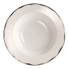 Missoni Home's Merry White range brings Missoni's fashionable flair to dinnerware in a subtle way. Gorgeous precious platinum edging in subtle patterns to complement any contemporary dinner table.