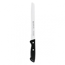Ideal for beginners, this bread knife retains its sharpness and features a riveted handle. Ideal for beginners, this bread knife retains its sharpness and features a riveted handle.