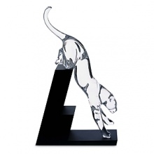 Latitude Leaping Panther by Baccarat. Designed by renowned interior designer Vicente Wolf, the Leaping Panther decorative piece makes a incomparably unique presence in any home, much like the adaptable and agile animal it is inspired by. Latitude Leaping Panther by Baccarat. Designed by renowned interior designer Vicente Wolf, the Leaping Panther decorative piece makes a incomparably unique presence in any home, much like the adaptable and agile animal it is inspired by.