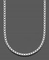 Timeless, simple style. This beautiful box chain necklace by Giani Bernini is crafted in sterling silver. Approximate length: 20 inches.