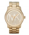 A universal symbol of style. Michael Kors leaves his mark on this golden Runway watch.