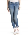 Levi's does denim right in this skinny leg style, designed with a good dose of fading and a great light wash!