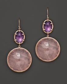 Ippolita Rosé Sugar Kissed Amethyst and Rose Quartz Drop Earrings Ippolita Rosé Sugar Kissed Amethyst and Rose Quartz Drop Earrings