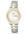 A simple, yet luxurious women's watch from Citizen that wears gracefully any time of the day.