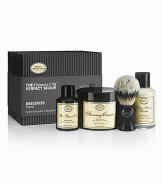 The 4 Elements of The Perfect Shave® combine The Art of Shaving's aromatherapy-based products, handcrafted accessories and expert shaving technique to provide optimal shaving results while helping against ingrown hairs, razor burn, and nicks and cuts. The Full Size Kit offers 2 oz. Pre-Shave Oil, 5 oz. Shaving Cream, 3.4 oz. After-Shave Balm, and a Pure Badger Black Shaving Brush.