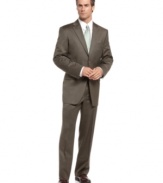 With a natural stretch and performance construction, this Jones New York suit moves with you in comfort and style.