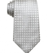 Tired of stripes and solids? Turn to this tonal dot tie from Perry Ellis for smooth, modern style.
