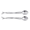 Shaped by hand of durable recycled aluminum, this striking salad server set from Mariposa is detailed with a softly textured finish and beaded edges for a look that's at once organic and refined.